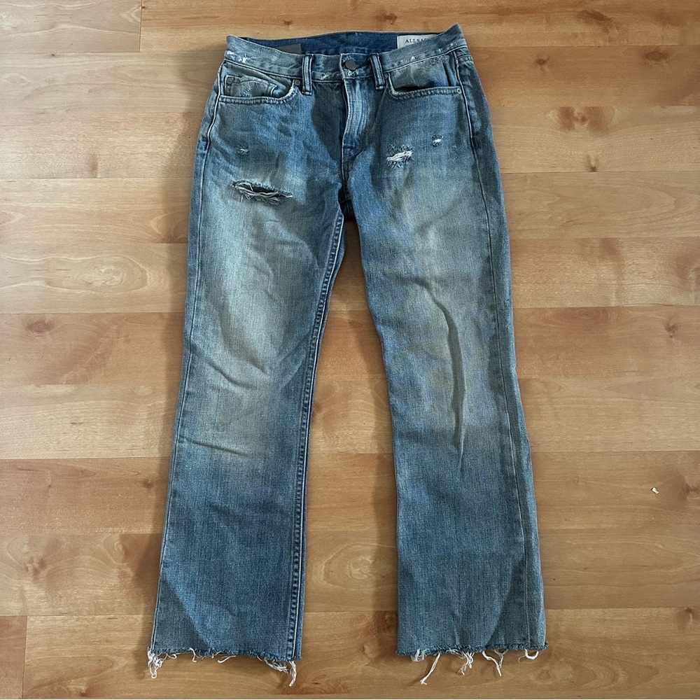 ALLSAINTS indigo SERENE vintage blue cropped Jeans NWT